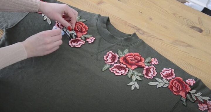 transform your old sweater with a little bit of embroidery, Embellished sweater