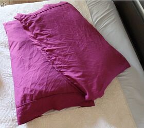 diy puff sleeve off the shoulder top out of pillow cases easy sewing