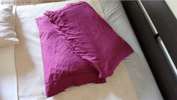 diy puff sleeve off the shoulder top out of pillow cases easy sewing