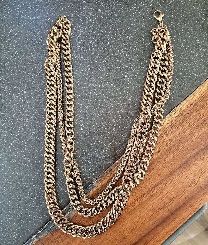 how to layered chunky chain necklace