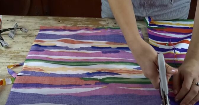 learn how to sew a gathered skirt, Cut the pieces