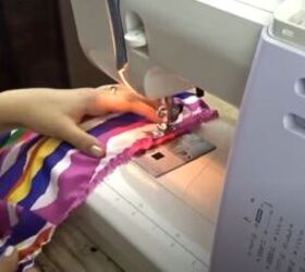learn how to sew a gathered skirt, Sew a second row