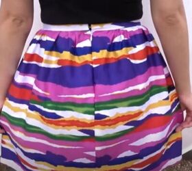 learn how to sew a gathered skirt, Sewing a gathered skirt