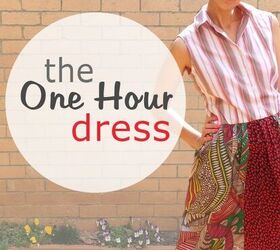 the one hour dress refashion a shirt skirt into a dress