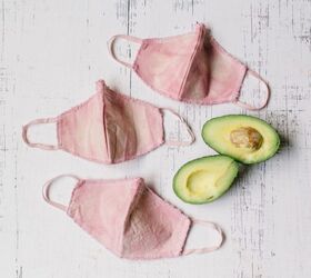 How to Dye With Avocado: Organic Cotton Face Masks Tutorial