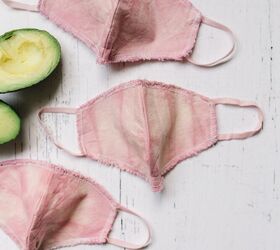 how to dye with avocado organic cotton face masks tutorial