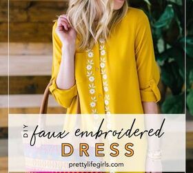 diy dress tutorial faux embroidered dress