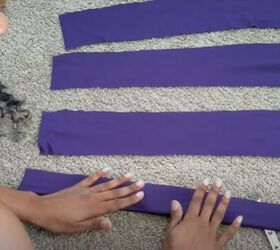 how to make sew a diy wrap pants pattern in 4 simple steps, Sewing straps for the DIY wrap pants