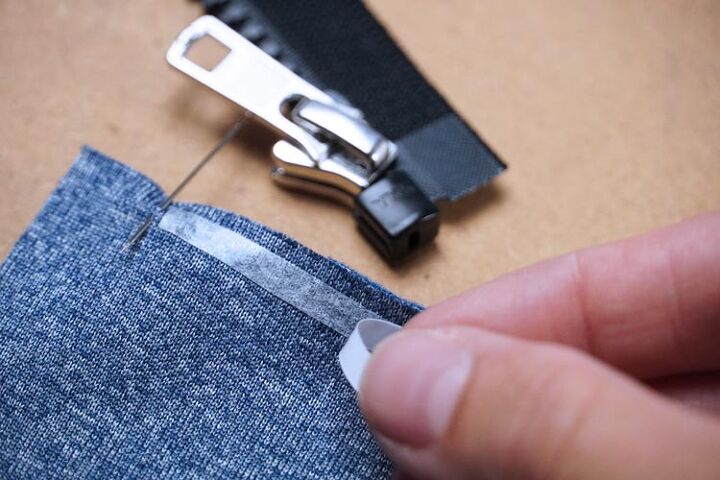 how to sew in the zipper with underlap using stylefix tape