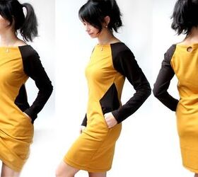 how to sew women s dress silhouette with a slimming effect