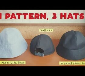 learn to sew a 6 panel bucket hat and skull cap, How to sew a bucket hat