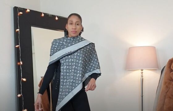 15 different ways to style a shawl, Easy shawl styling