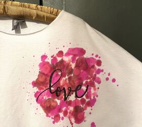 alcohol ink valentine s t shirt tutorial