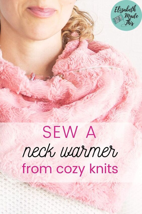 make a snugly diy neck warmer scarf, Pin me on Pinterest
