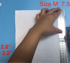 easy sew 3d facemask, Use a ruler