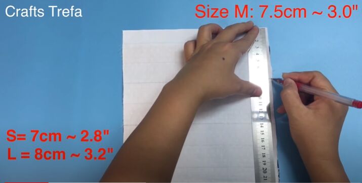 easy sew 3d facemask, Use a ruler