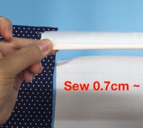 easy sew 3d facemask, Sew each raw edge