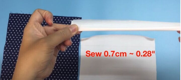 easy sew 3d facemask, Sew each raw edge