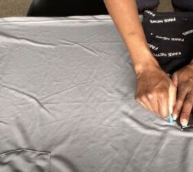 She traces shorts onto a T-shirt and the result is genius