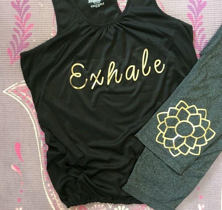 customize your yoga gear with iron on vinyl