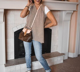 styling an oversized sweater vest