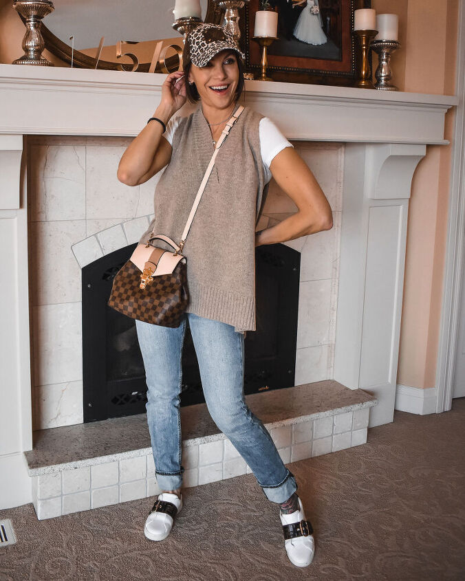 styling an oversized sweater vest