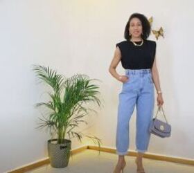 get all the tips to styling slouchy jeans, Easy slouchy jeans style
