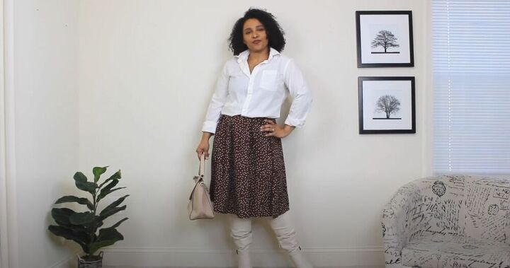 over the knee boots with a skirt 4 ways