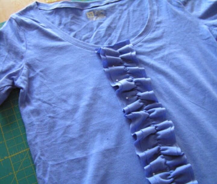 tutorial ruffle shirt why not vertical