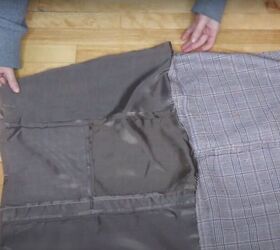 from boxy blazer to stunning skirt thrift flip, DIY thrift flip