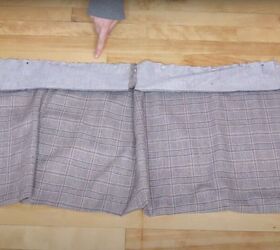 from boxy blazer to stunning skirt thrift flip, Attach the waistband
