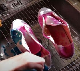 simple and easy diy tie dye shoes, How to make a tie dye shoes