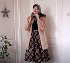 outfit inspo vintage style winter outerwear, Leave the coat open