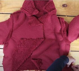 stay warm and snug with this teddy jacket, Pin and sew the sides