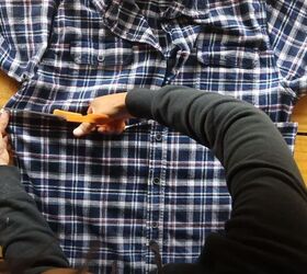 The trendy reason why everyone's cutting their flannel shirts in half