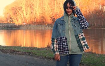 Make an Edgy and Chic Denim and Plaid Jacket