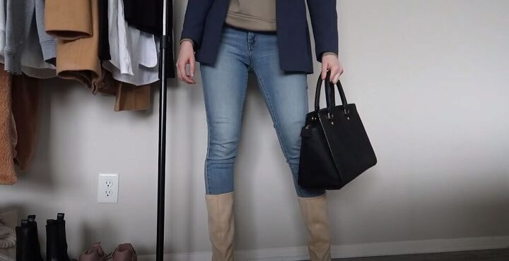 winter lookbook casual winter outfits, Accessorize with a bag