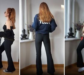 3 ways to style flared leggings a k a yoga pants
