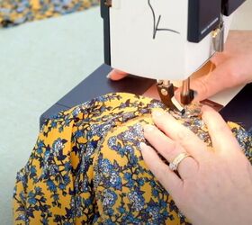 make a totally gorgeous maxi skirt, Stitch on the pocket sections