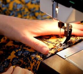 make a totally gorgeous maxi skirt, Stitch down the hem