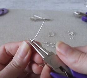 diy chandelier earrings, Use a pin