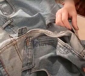 thrift flip how to upcycle jeans, Upcycle old jeans