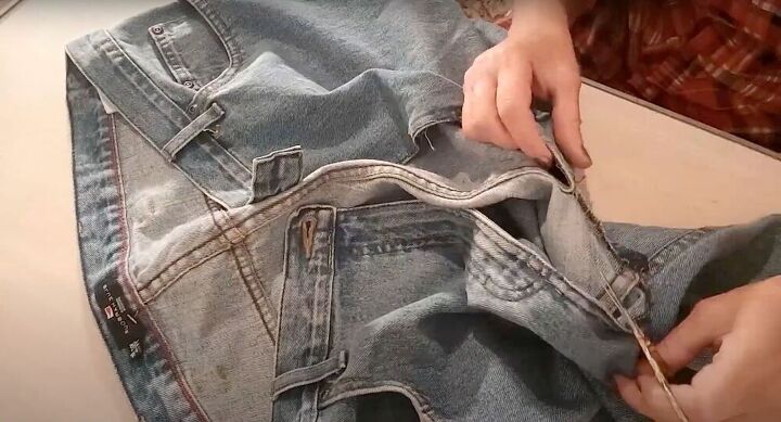 thrift flip how to upcycle jeans, Upcycle old jeans