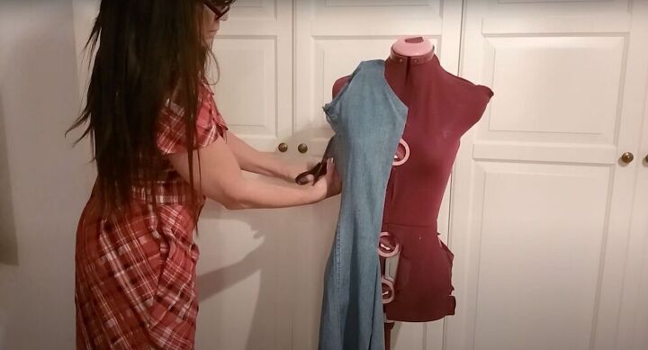 thrift flip how to upcycle jeans, How to upcycle jeans