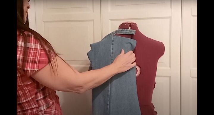 thrift flip how to upcycle jeans, Upcycle my jeans