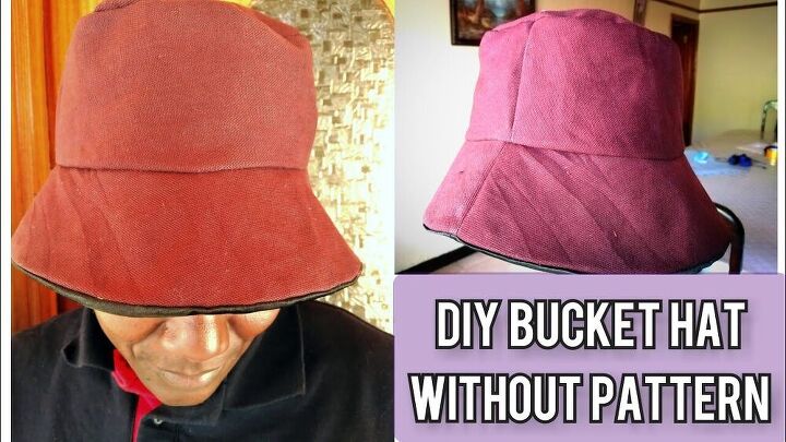 no pattern bucket hat, Make a bucket hat
