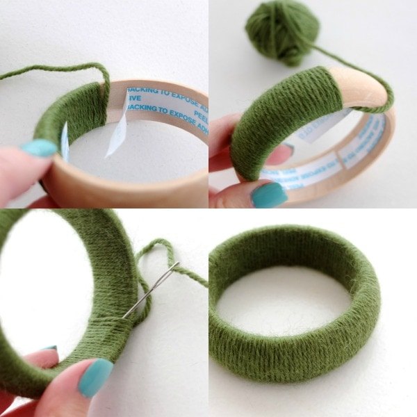 fun accessory diy woven yarn bangles