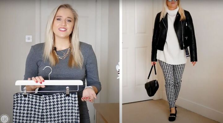 pattern matching how to style houndstooth print, Houndstooth pants