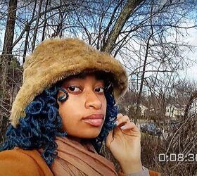 how to make your own fur bucket hat, Finished bucket hat
