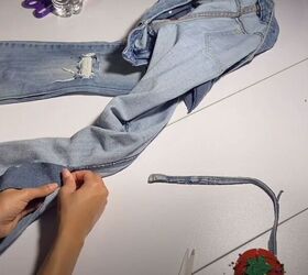diy distressed jeans, Continue pinning